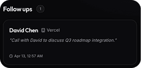 Ozzy: AI follow-up reminders — screen 2 of 2