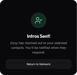 Ozzy: discover your network — screen 4 of 4